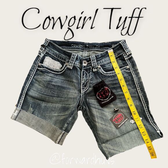 Cowgirl Tuff Crosses Shimmer Size 25 NWT - Picture 6 of 11